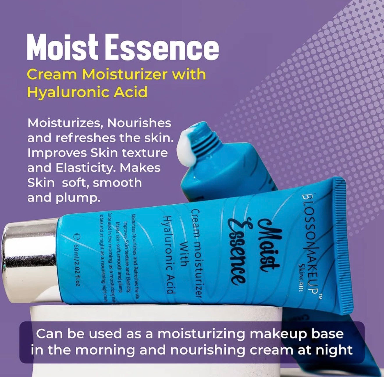 Crème hydratante à l’Acide Hyaluronique BLOSSOM MAKEUP