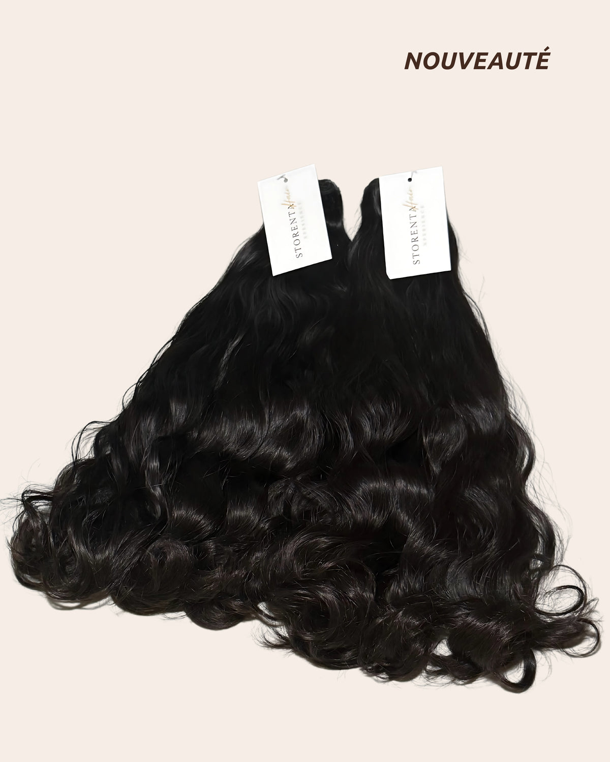Mèches Rare Wavy Bouncy, cheveux bruts ondulés d'Inde – vue 3