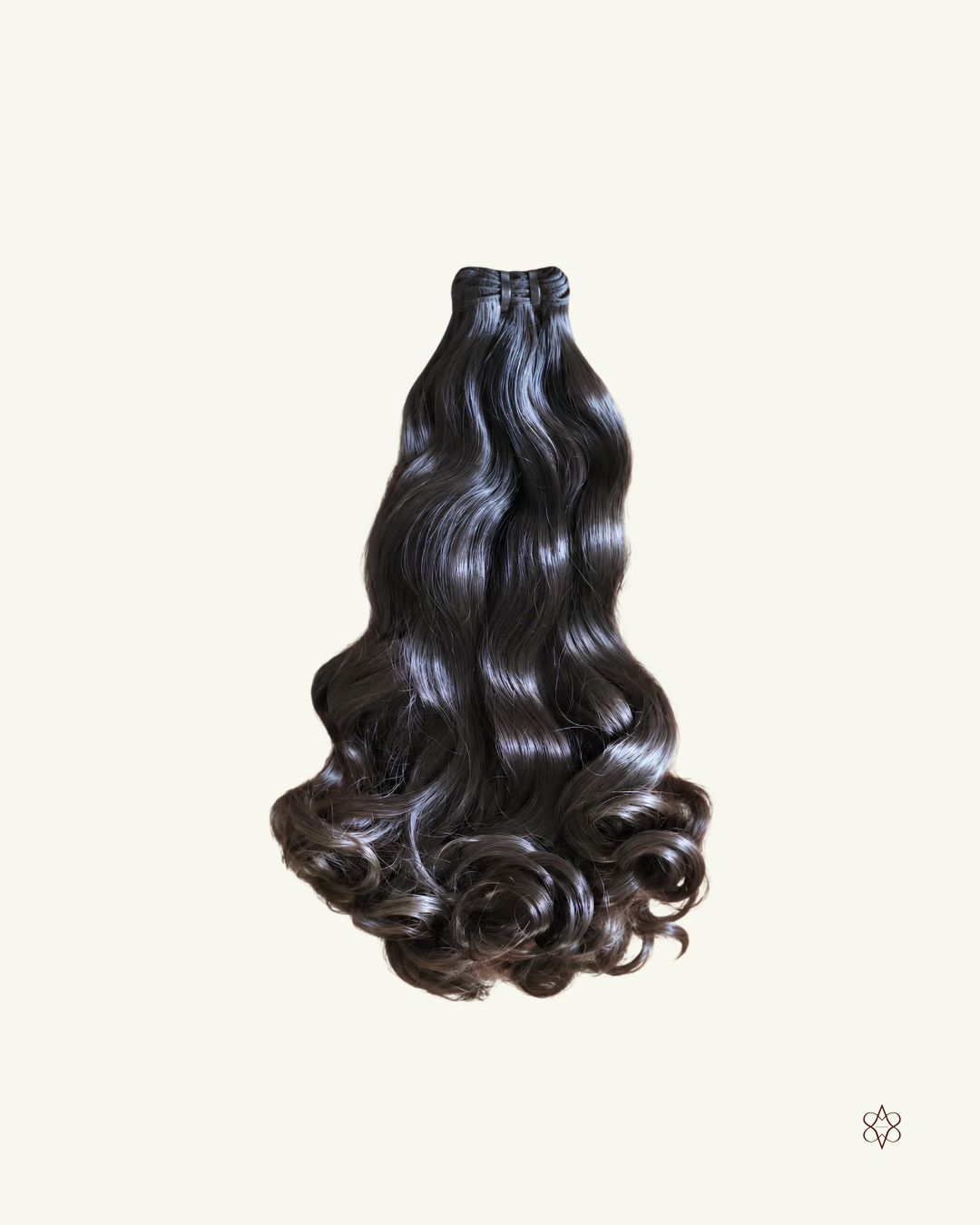 Mèches Rare Wavy Bouncy, cheveux bruts ondulés d'Inde